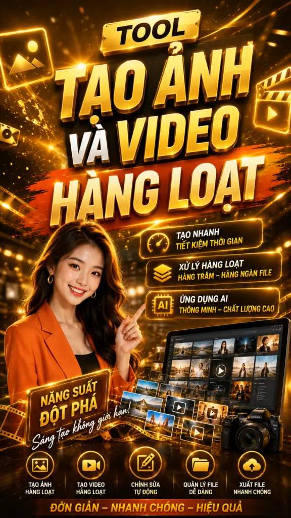 TOOL TẠO ẢNH VÀ VIDEO HÀNG LOẠT