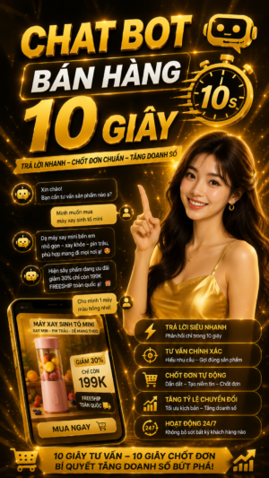 CHATBOT BÁN HÀNG 10 GIÂY