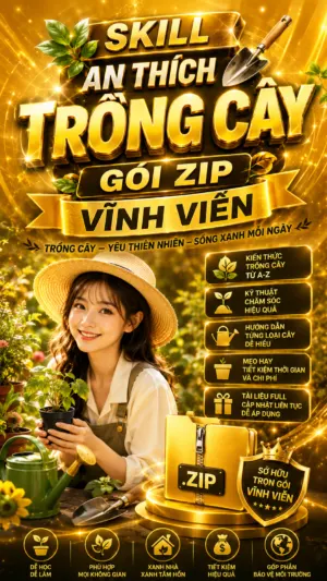 SKILL AN THÍCH TRỒNG CÂY GÓI ZIP VĨNH VIỄN